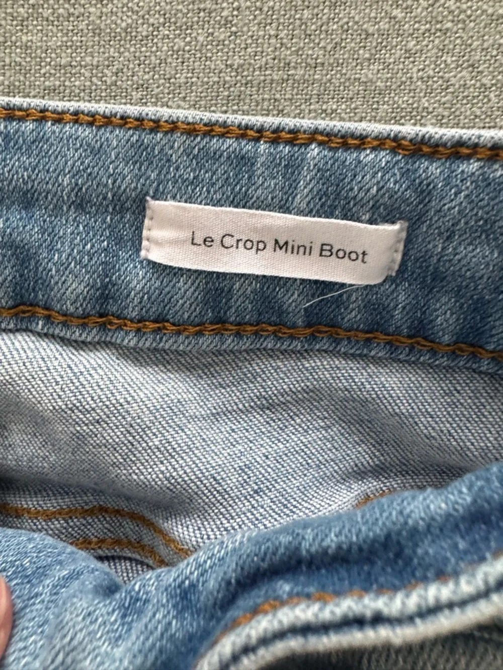FRAME DENIM LE CROP MINI BOOT WAVEY DENIM DESIGNER JEANS SZ 28 - Picture 10 of 16